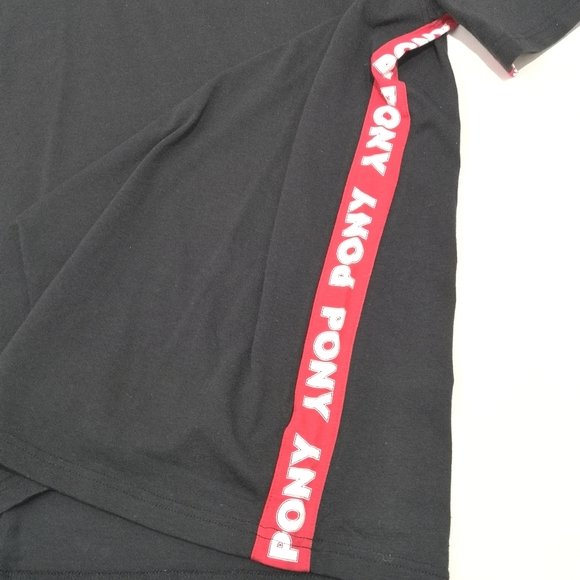 NWT Pony Bqsic Casual tee t-shirt black - Picture 4 of 7